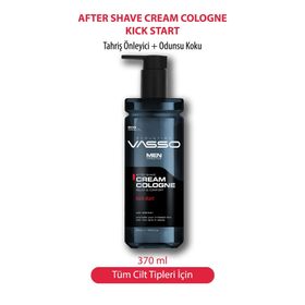 Vasso Men Kick Start 370 ml Tıraş Sonrası Tahrişi Önleyici Krem Kolonya