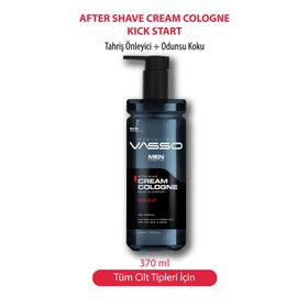 Vasso Men Kick Start 370 ml Tıraş Sonrası Tahrişi Önleyici Krem Kolonya