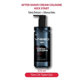 Vasso Men Kick Start 370 ml Tıraş Sonrası Tahrişi Önleyici Krem Kolonya