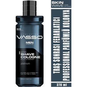 Vasso Platinium 370 ml Tıraş Sonrası Ferahlatıcı Parfümlü Kolonya