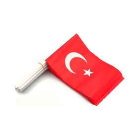 Vatan 20x30 cm Battal Boy Sopalı 40’lı Kağıt Bayrak