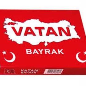 Vatan 20x30 Sopalı Bez Bayrak