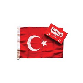 Vatan Bayrak 30x45 cm Polyester Kumaş Türk Bayrağı