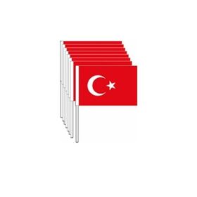 Vatan Bayrak 50'li Battal Boy Çıtalı Kağıt Türk Bayrağı
