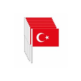 Vatan Bayrak 50'li Battal Boy Çıtalı Kağıt Türk Bayrağı