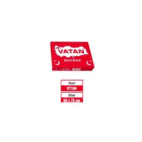 Vatan Bayrak VT-104 50x75 cm Polyester Kumaş Türk Bayrağı