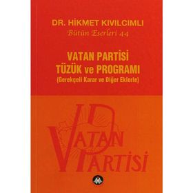 Vatan Partisi Tüzük ve Programı - Hikmet Kıvılcımlı