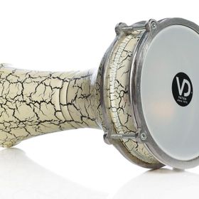 Vatan VD-143B Beyaz Alüminyum Çatlak Boyalı Darbuka