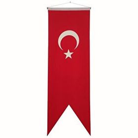 Vatan VT-127 50 cm x 200 cm Kumaş Kırlangıç Türk Bayrağı