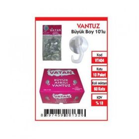 Vatan VT404 10'lu Büyük Boy Vantuz