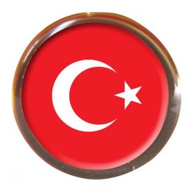 Vatan VT601 Türk Bayraklı Yuvarlak Rozet