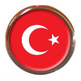 Vatan VT601 Türk Bayraklı Yuvarlak Rozet