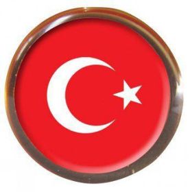 Vatan VT601 Türk Bayraklı Yuvarlak Rozet