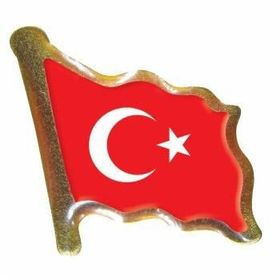 Vatan VT602 Dalgalanan Türk Bayrağı Rozeti