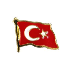 Vatan VT602 Dalgalanan Türk Bayrağı Rozeti