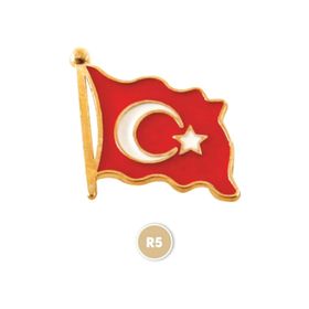 Vatan VT602 Dalgalanan Türk Bayrağı Rozeti