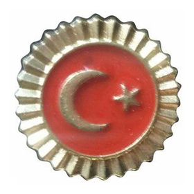 Vatan VT605 Türk Bayraklı Dipli Tırtıklı Rozet