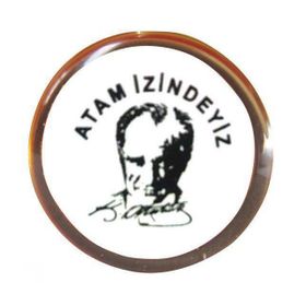 Vatan VT609 Atam İzindeyiz Yuvarlak Rozet