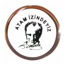 Vatan VT609 Atam İzindeyiz Yuvarlak Rozet