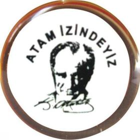 Vatan VT609 Atam İzindeyiz Yuvarlak Rozet