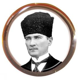 Vatan VT612 Atalı Kalpaklı Yuvarlak Rozet