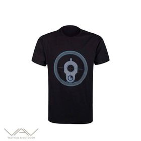 VAV Baseti-02 Yuv. Siyah Hedef D. XS Yaka Tişört