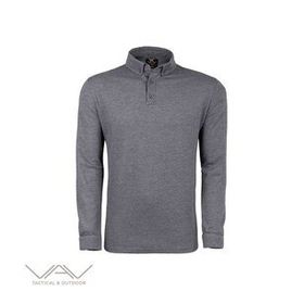 VAV Füme S Tlac-04 Polo Yaka Uzun Kol Tişört