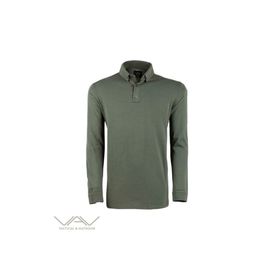 VAV Haki M Tlac-04 Polo Yaka Uzun Kol Tişört