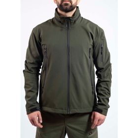 Vav Wear SHELLHT04 Koyu Yeşil Tactical Softshell Erkek Outdoor Mont