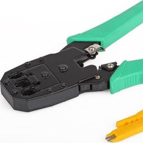 Vcom 8p + 6p + 4p Kablo Sıkma Rj45 - Rj11 Jack Çakma Ağ Pensesi