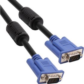 Vcom Cg341ad-20.0 Mavi Konnektör Siyah 20mt Vga-m-vga-m Kablo