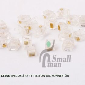 Vcom CT266 6P6C 20Li RJ-11 Telefon Jac Konnektör