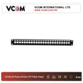 Vcom D15324 24 Port Cat5 Utp Rack M.Patch Panel