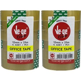 Ve-Ge 12 mm - 33 m 12'li Ofis Bant