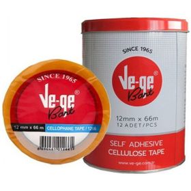 Ve-Ge 12'li Selefon Ets Metal Kutu 12 mm 66 mt Bant