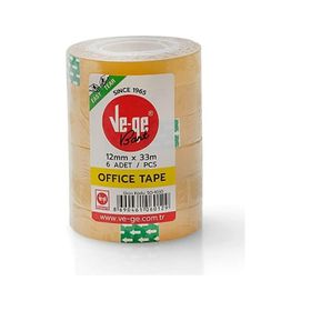 Ve-Ge 12x33 6 lı Sarı Şerit Selefon Bant