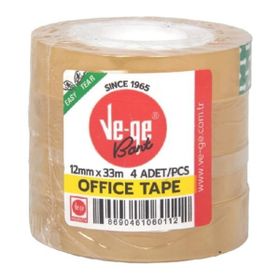 Ve-Ge 12x33mm 4'lü Office Tape Selefon Bant