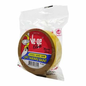 Ve-Ge 36 mm x 25 mt Çift Taraflı Bant