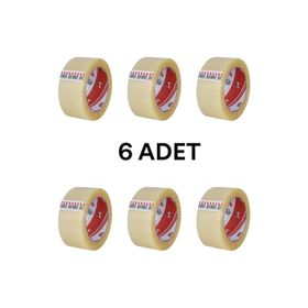 Ve-Ge 45x100 m Şeffaf Aslan 6'lı Koli Bandı