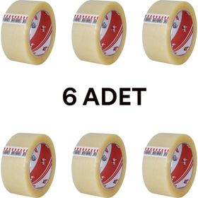 Ve-Ge 45x100 m Şeffaf Aslan 6'lı Koli Bandı