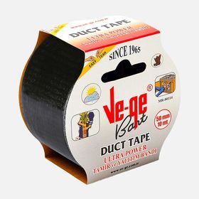Ve-Ge 50 mm 10 mt Duck Tape Siyah Tamir Bandı
