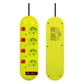 Vea Ve-E40usb 4Lu 2 Usblı 1.5 mt Ayrı Anahtarlı Grup Priz