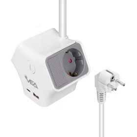 Vea VE-G903YC 3'lü Usb+ Type-C Girişli Anahtarlı 1.5 mt Grup Priz