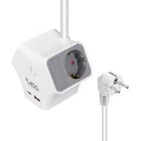 Vea VE-G903YC 3'lü Usb+ Type-C Girişli Anahtarlı 1.5 mt Grup Priz