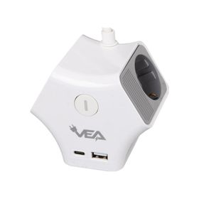 Vea VE-G903YC 3'lü Usb+ Type-C Girişli Anahtarlı 1.5 mt Grup Priz