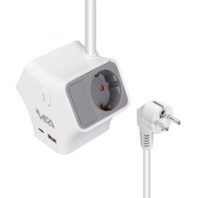 Vea VE-G903YC 3'lü Usb+ Type-C Girişli Anahtarlı 1.5 mt Grup Priz