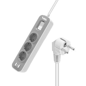 Vea VE-NOVA103 A Class 3'lü Anahtarlı 1.5 mt Akım Korumalı Priz