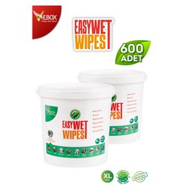 Vebox 2x600'lü Easy Wet Wipes Kova Islak Mendil