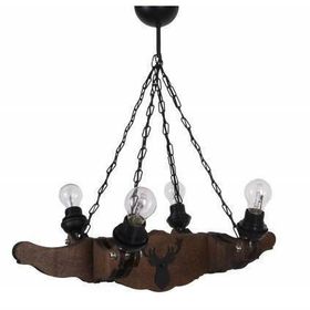 Vedemo Ceiling 4'lü Rustik Ahşap Avize