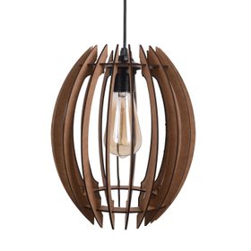 Vedemo Plywood Ahşap Tekli Avize